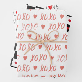 Valentinstag Geschenkpapier Set