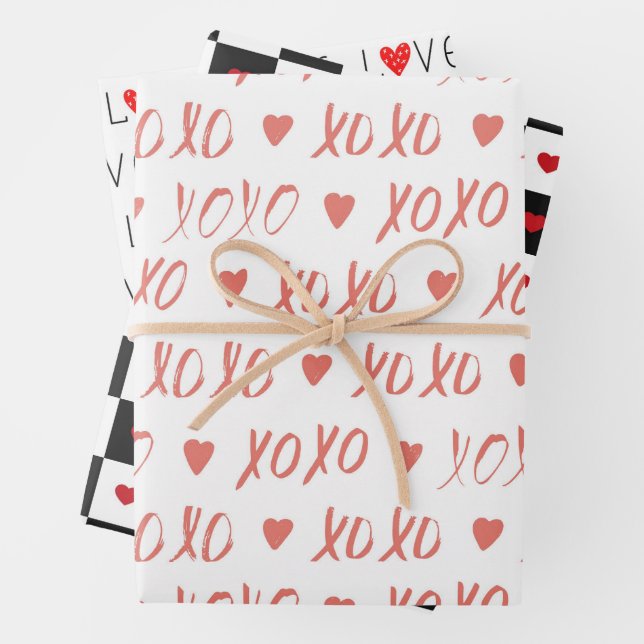 Valentinstag Geschenkpapier Set (Beispiel)