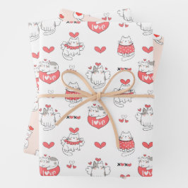 Valentinstag Geschenkpapier Set