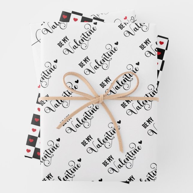 Valentinstag Geschenkpapier Set (Beispiel)