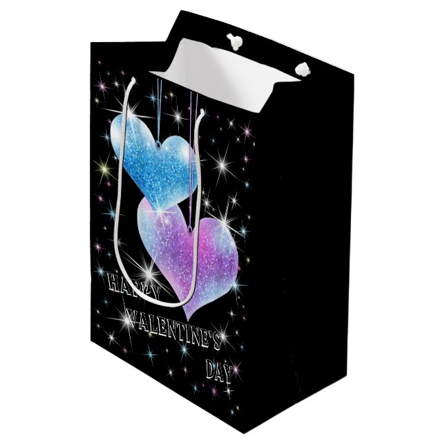 Valentinstag-Geschenktasche Mittlere Geschenktüte (Vorderseite Schrägansicht)