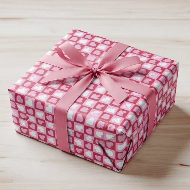 Valentinstag-Geschenkverpackung Süße Liebe Geschenkpapier (Von Creator hochgeladen)