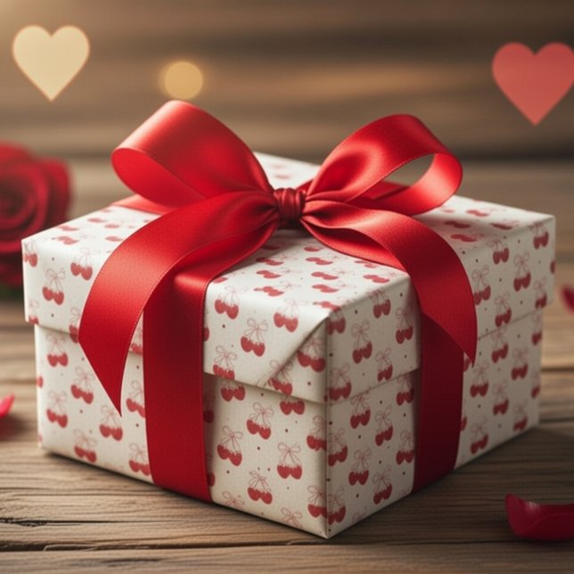 Valentinstag-Geschenkverpackung süße Liebe Kokette Geschenkpapier (Von Creator hochgeladen)