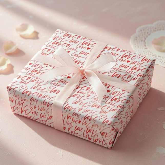 Valentinstag-Geschenkverpackung süße Liebe Kokette Geschenkpapier (Von Creator hochgeladen)