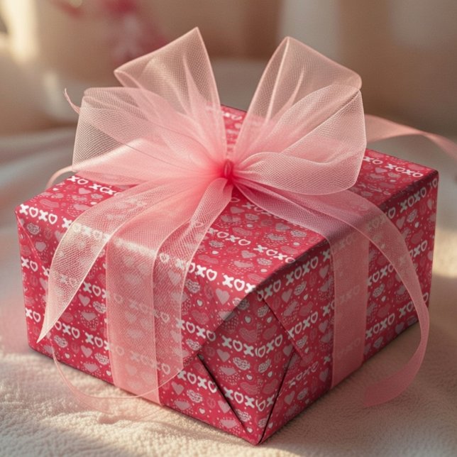 Valentinstag-Geschenkverpackung süße Liebe Kokette Geschenkpapier (Von Creator hochgeladen)