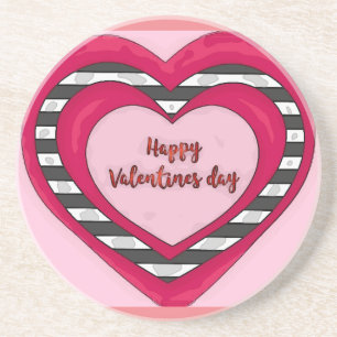 Valentinstag Getränkeuntersetzer