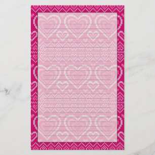 Valentinstag Gezwirntes Muster 2 Briefpapier