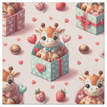 Valentinstag-Giraffen in Geschenkschachteln Muster