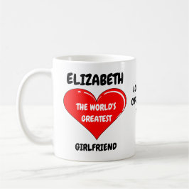 Valentinstag Girlfriend I Liebe You Red Heart Kaffeetasse
