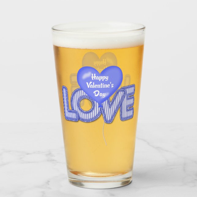 Valentinstag Glas (Vorne (Gefüllt))