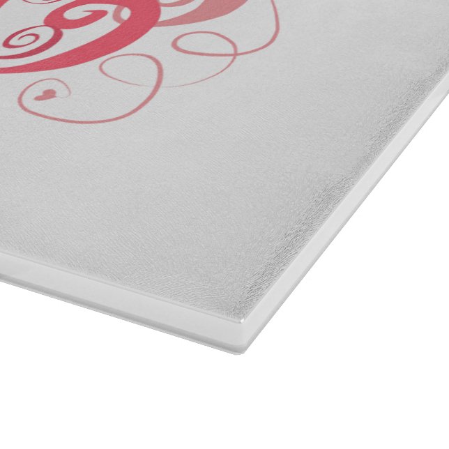 Valentinstag Glasschneider Schneidebrett (Ecke)