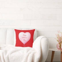 Valentinstag glückliches Herz, leuchtend rot
