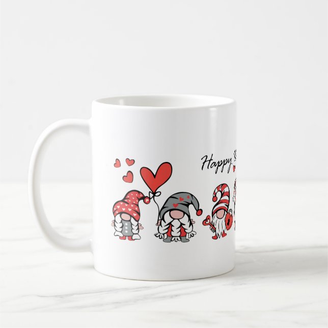 Valentinstag-Gnom Kaffeetasse (Links)