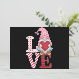 Valentinstag-Gnom-Liebespaar-Geschenke für sie Dankeskarte