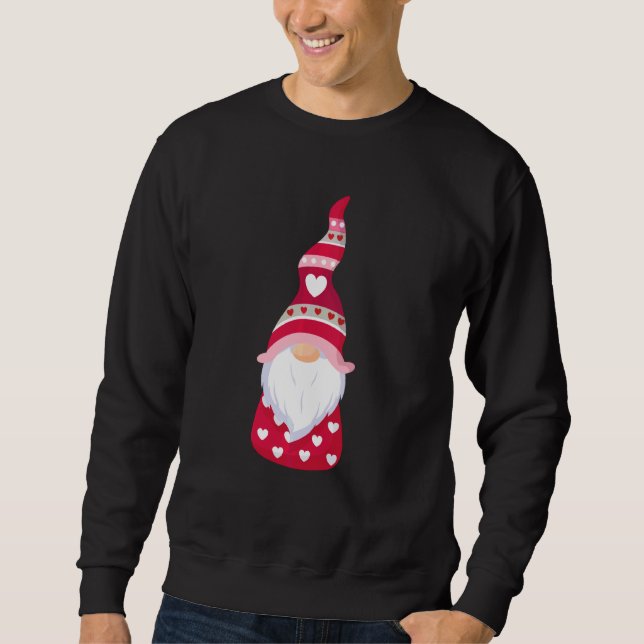 Valentinstag Gnome Sweatshirt (Vorderseite)