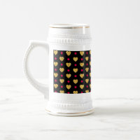 Valentinstag Gold Herzen Muster-23655