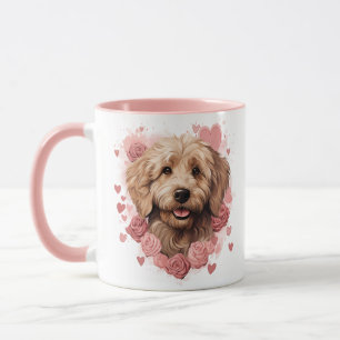 Valentinstag Goldenes Doodle Tasse
