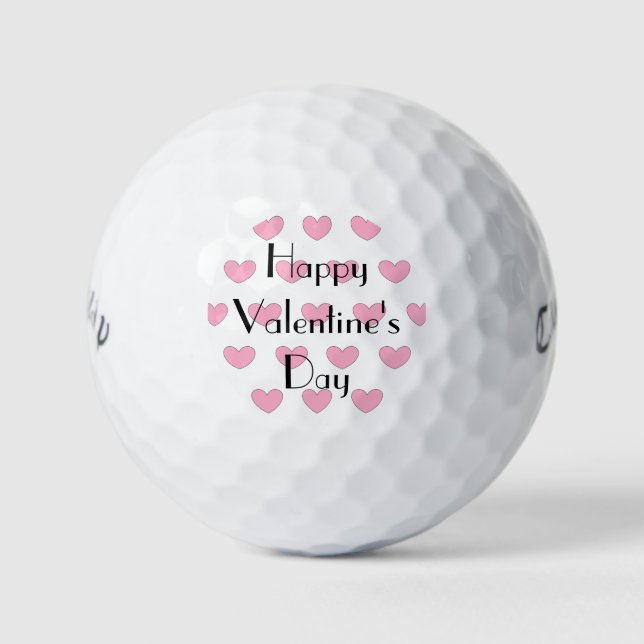 Valentinstag Golf Bälle von dalDesignNZ (Vorderseite)