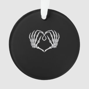 Valentinstag Gothic Heart with Skeleton Hands Va Ornament