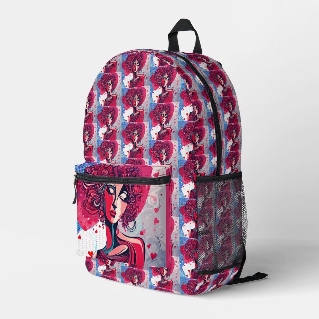 Valentinstag-Göttin Bedruckter Rucksack (Rückseitige Ecke Rechts)