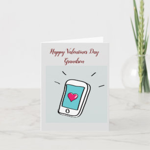 Valentinstag Grandson Faltkarte Karte