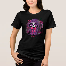 Valentinstag-Grim Reaper Tri-Blend Shirt