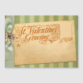 Valentinstag Gruß Antike Vintag Magnetkarte