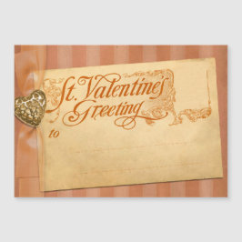 Valentinstag Gruß Antike Vintag Magnetkarte