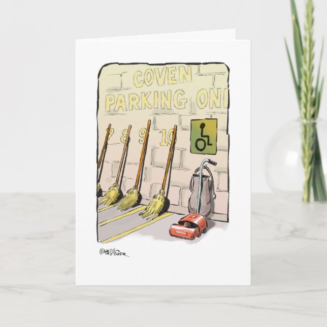 Valentinstag Gruß vom Coven Feiertagskarte (Vorderseite)