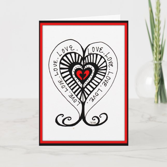 Valentinstag Grüße Feiertagskarte (Vorderseite)