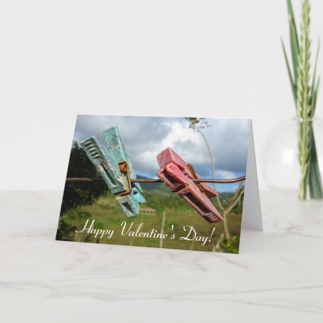 Valentinstag Grußkarte Feiertagskarte (Vorderseite)