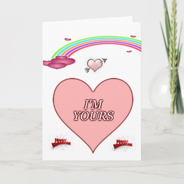 Valentinstag Grußkarte Feiertagskarte (Vorderseite)