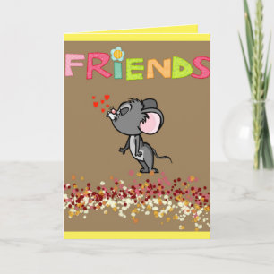 Valentinstag Grußkarte ist Valentinische Maus Feiertagskarte