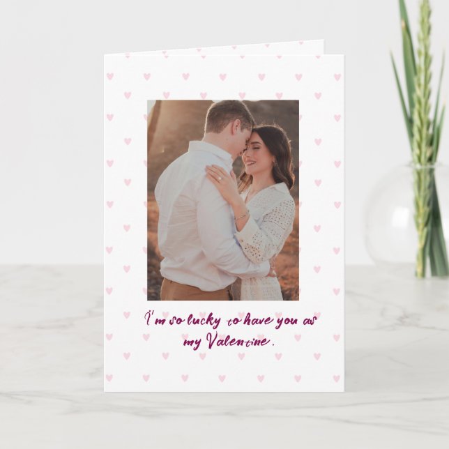 Valentinstag-Grußkarte Karte (Vorderseite)