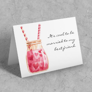 Valentinstag, Grußkarte 'Mit dem besten Freund ver Karte