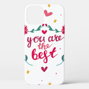 Valentinstag Grußkarte mit Herz, Blume Case-Mate iPhone Hülle