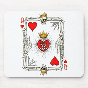 Valentinstag Halloween Königin der Herzen Karte Ko Mousepad