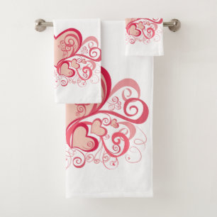 Valentinstag Handtuch Set