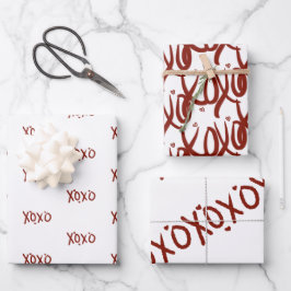 Valentinstag-Handzeichen Geschenkpapier Set