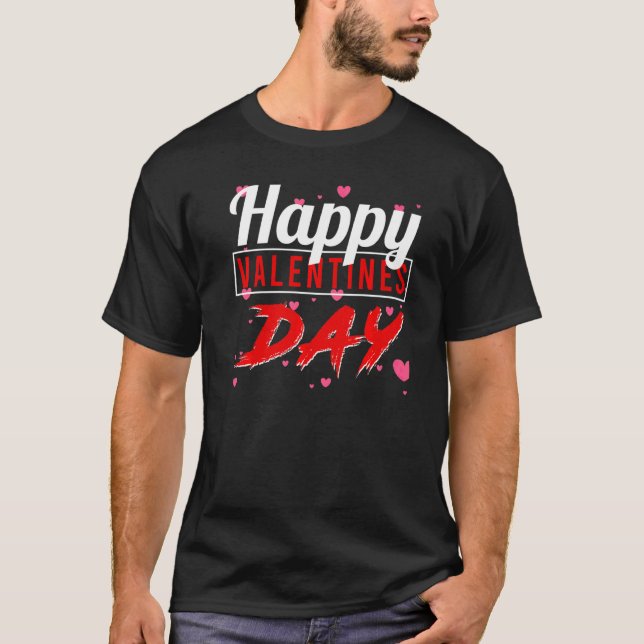 Valentinstag Happy Valentines Day Matching T-Shirt (Vorderseite)