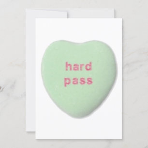 Valentinstag harte Pass Herz Bonbons lustig Einladung