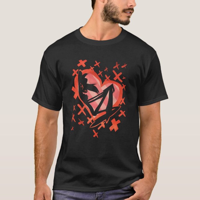 Valentinstag - Hazbin Hotel Premium T-Shirt (Vorderseite)