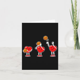 Valentinstag Heart Basketball Player Boys Girls Karte