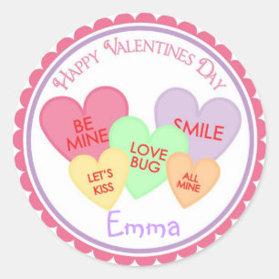 Valentinstag Heart Candy Stickers