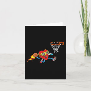 Valentinstag Heart Dunking Basketball Boys Girls Karte