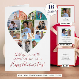 Valentinstag-Heart-FotoCollage Benutzerdefinierter