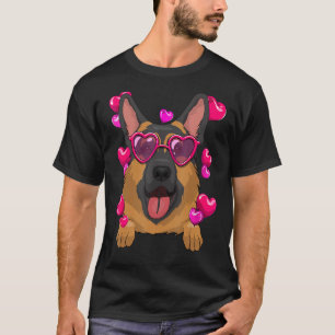 Valentinstag Heart Glasses Funny T-Shirt
