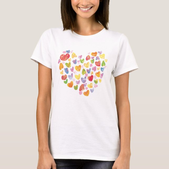 Valentinstag Heart T-Shirt (Vorderseite)