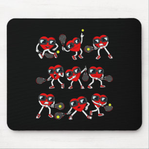 Valentinstag Heart Tennis Player Fun Boys Girls Mousepad