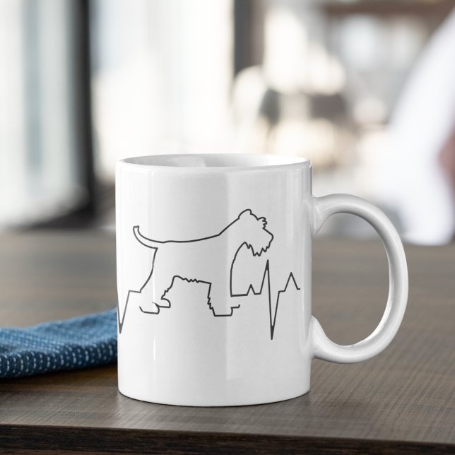 Valentinstag Heartbeat Miniatur Schnauzer Name Kaffeetasse (Von Creator hochgeladen)
